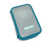 Giotto Super Crystal - Estuche con 3 cremalleras, color aguamarina