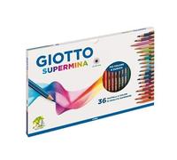 Giotto Supermina 36 pastelli a colori, assortiti, 36 Pezzi