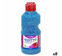 Giotto Témpera Glitter Azul 250 ml (8 Unidades)