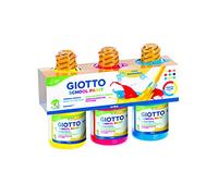 Giotto Témpera Lavable Set 3 x 250 ml (Amarillo + Rojo + Cyan)