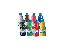 Giotto Témpera Témpera Acrílica Set 8x500 ml (Blanco+Amarillo+Rojo+Magent Verde+Cyan+Negro+Marrón)
