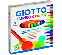 Giotto turbo color pack de 24 rotuladores - punta fina 2.8 mm. - tinta