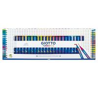 Giotto Turbo Pro, Rotuladores de Doble Punta, Forma Redonda, Colores surtidos, 30 unidades