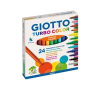 Giotto Turbo rotuladores colores surtidos punta fina | Pack 24 uds: