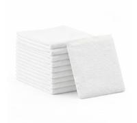 Giovanni Dolcinotti | Juego de 10 puños de Microfibra Blanca - 20 x 13,5 cm - Guantes de Lavado Blancos, Suaves, Ligeros y súper absorbentes - para Casa Hotel SPA - 100% Made in Italy