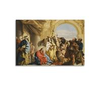 Gióvanni Domenico - Pósteres de pintura famosa de Cristo y la mujer tomada en adulterio, tiepolo, obras de arte geniales, pintura para pared, lienzo para colgar, decoración del hogar, 30 x 45 cm