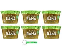 Giovanni Rana Pesto al Basilico Genovese DOP Senza Aglio, salsa de pesto fresca, albahaca genovesa, pesto DOP sin ajo, 140 g + llavero Beni Culinari gratuito