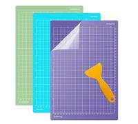 GIOVARA 3Pcs Variety Alfombrilla de Corte para Cricut, 21.6 cm x 30.5 cm | Esterilla de Corte, Alfombrilla de Corte para Cricut (StandardGrip, LightGrip, StrongGrip, FabricGrip), Antideslizante