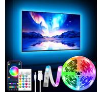 GIPOYENT - Iluminación LED para TV de 40 a 65 pulgadas - Tira luminosa RGB 13,1 ft con función Bluetooth para cine en casa