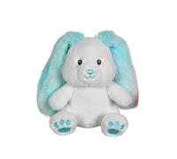 Gipsy Toys - Conejo Fluffy - Peluche - 15 CM - Turquesa Y Blanco - 1ª Edad