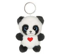 Gipsy Toys - Llavero DE Peluche Panda CUTYDOOS Love Gris Pizarra - 8 CM - Regalo San VALENTÍN Y DÍA DE LA Madre - Accesorio DE Moda - Regalo Original - COMPLEMENTO para Bolsos Y Llaves