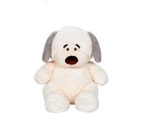 Gipsy Toys - Peluche Chubby Dog Perro Beige, Orejas Grises - 40 CM