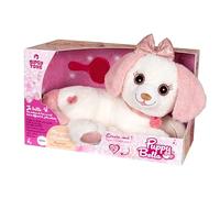 Gipsy Toys - Peluche Interactivo Perro Puppy Bella - 30 CM - Rosa Y Blanco - SE Vende EN Caja DE Regalo