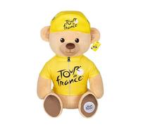 Gipsy Toys - Peluche Oso Camiseta y Gorra ganadora Paso Amarillo 60 cm - Peluche Oficial del Tour de Francia. Majestuosa, Deleitará a Pequeños y Grandes Fans.