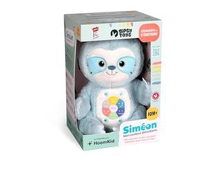 Gipsy Toys - Simeon, Mi narrador de emociones - Peluche Interactive Musical, narrador de Historias - Gestión Emocional - Música - Niño y Niñas - 10 Meses a 7 Años - 28 cm - Verde Agua