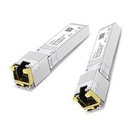 GIQITCK 2Pack 10GBASE-T SFP+ a RJ45 Transceiver, Copper 1.25G/2.5G/5G/10G SFP+ to RJ45 Módulo para Cisco SFP-10G-T-S, Ubiquiti UF-RJ45-10G, Netgear, D-Link, Supermicro, TP-Link, Linksys, hasta 30m