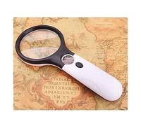GIQKDZNUO Lupa clásica de Mano, Ayuda para la Lectura, Gafas para Personas con visión Parcial o Cualquier Otra Necesidad. Lupa Negra.