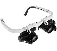 GIQKDZNUO Lupa de Diadema, Lupa Digital de Mano, Lupa de Cabeza, Lupa de Diadema con luz LED, lupas de Cabeza 8X, 15X, 23X, para Pasatiempos, Lectura, joyería, Manualidades, Relojes.