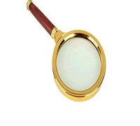 GIQKDZNUO Lupa de Mano de Madera de secuoya de 80 mm de diámetro para Leer circuitos y evaluar Joyas. Una Sabia elección.