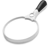 GIQKDZNUO Lupas, lupas, Lupa de Lectura iluminada, Lentes 2X, 4X y 10X, Lupa de Mano de 3 LED con luz para Libros, periódicos, mapas, Monedas, Joyas, Pasatiempos y Manualidades.