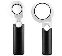 GIQKDZNUO Lupas, Lupas, Lupa de Mano con luz LED, Lupa Extragrande, Aumento 7X, 20X, 16X, 30X: Lupa de Lectura iluminada para Personas Mayores.