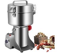 GIQKDZNUO Molino de Granos eléctrico Comercial de Alta Velocidad y Alta Capacidad para Hierbas, Especias, Cereales y café.