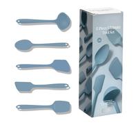 GIR: Get It Right - Juego de utensilios de cocina de silicona de 5 piezas, cucharón, espátula, volteo, cuchara y cuchara, antiadherente, resistente al calor y apto para lavavajillas, utensilios de