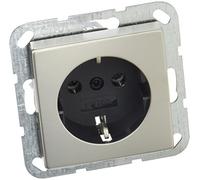 'Gira 0188600 Sistema de Enchufe Schuko 55 en Acero Inoxidable