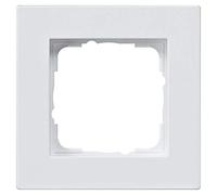 Gira 0211295 E2-Marco para interruptores (1 Enchufe, Plano), Color Blanco