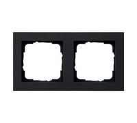 Gira 021209 - Marco embellecedor 2f E2, color negro mate