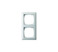 GIRA55 RA2 RWM - Montura en blanco puro opaco satinado, doble