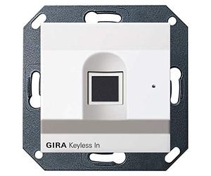 GIRA 261703 Keyless In Fingerprint-Leseeinheit, System 55, reinweiß glänzend