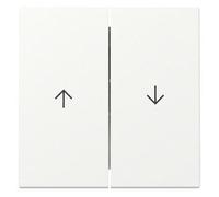 Gira 329427 - Balancín (2 compartimentos), color blanco mate