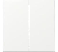 Gira 329527 - Balancín (2 compartimentos, acabado satinado), color blanco