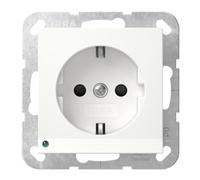 Gira Sistema 55 Toma De Corriente De Seguridad Led Con Sensor - 417003