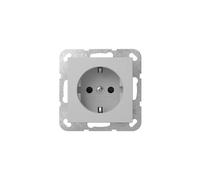 Gira 4453015 - Enchufe Schuko (16 A, 250 V, con obturador, bornes, sistema 55), color gris mate