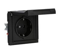Gira 445467 Gira TX_44 - Enchufe Pared Toma de corriente Schuko con tapa abatible, color antracita