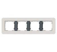 GIRA Abdeckrahmen 4fach Hellgrau/Anthrazit 0214421 (0214421) Marca GIRA