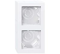 GIRA Carcasa AP 2f + marco E2 blanco puro 106229