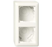 GIRA Carcasa AP 2f + marco estándar 55 crema 106201