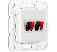 Gira Conexión de Altavoz 569303 Inserto de 2 vías Blanco Puro, Weiß