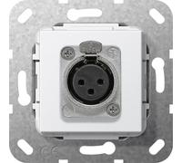 Gira D Serie Toma XLR Blanca Pura - 566703