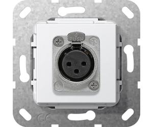Gira D Serie Toma XLR Blanca Pura - 566703