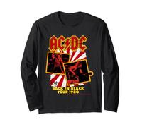 Gira de AC/DC Back In Black 1980 Retro Rock Manga Larga