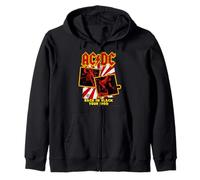 Gira de AC/DC Back In Black 1980 Retro Rock Sudadera con Capucha