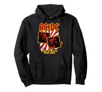 Gira de AC/DC Back In Black 1980 Retro Rock Sudadera con Capucha