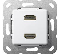 Gira Dual Hdmi Breakout Cable Elemento Base Blanco - 567203