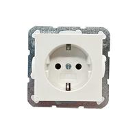 GIRA55 SKS RWM - Toma de corriente tipo F - acabado en blanco satinado puro