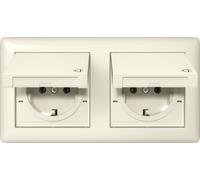 Gira Estándar 55 Toma Schuko Doble IP44 Con Tapa - 415801