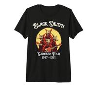 Gira Europea de Black Death Plague Doctor Camiseta Premium